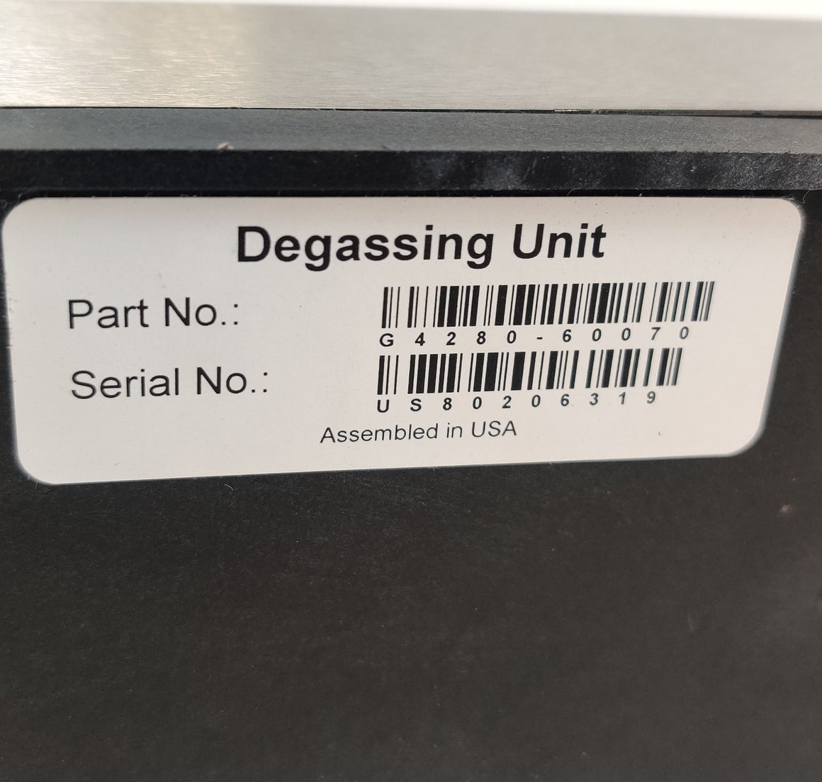 Agilent G4280-60070 Internal Degasser Unit 1220 1290 HPLC and UHPLC Binary Pumps