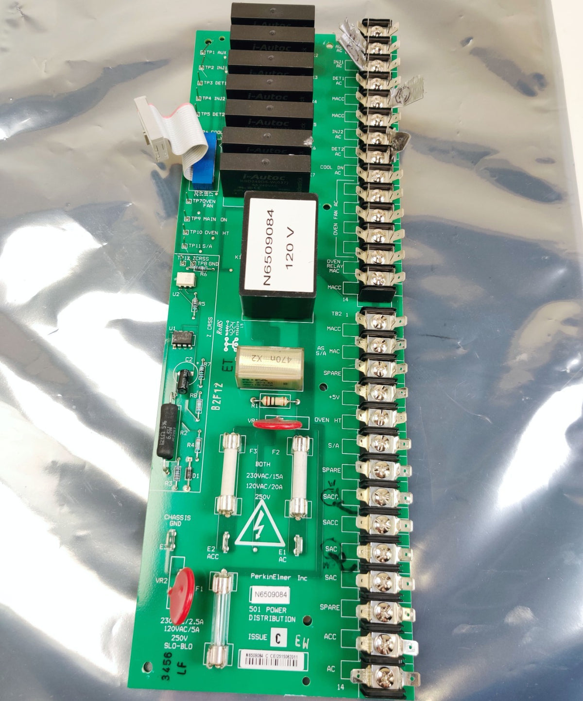 PerkinElmer N6509084 501 Power Distribution Board Issue C for Clarus - 