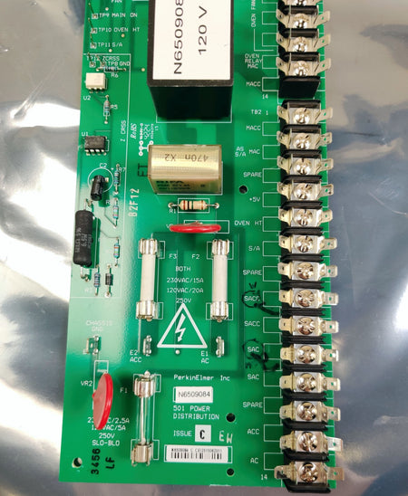 PerkinElmer N6509084 501 Power Distribution Board Issue C for Clarus - 