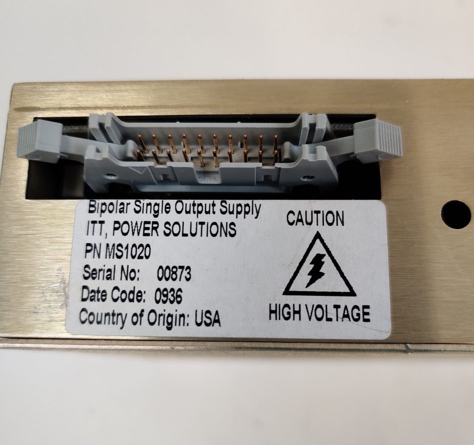 K&M ITT MS1020 6kV Power Supply 40uA 10VDC Thermo Finnigan TSQ LCQ Mass