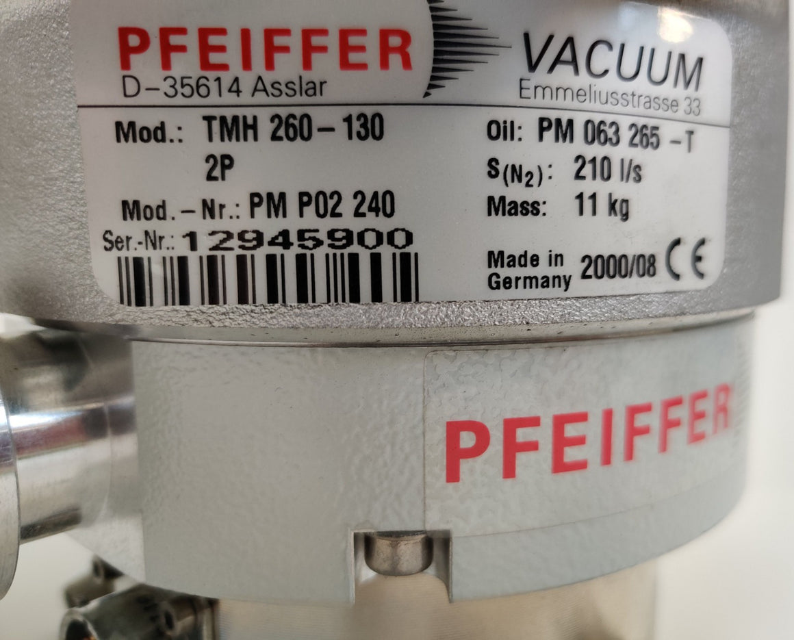 Pfeiffer TMH 260-130 Turbomolecular Vacuum Pump w/ TCP 120 Controller Thermo LCQ - 