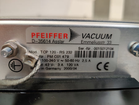 Pfeiffer TMH 260-130 Turbomolecular Vacuum Pump w/ TCP 120 Controller Thermo LCQ - 