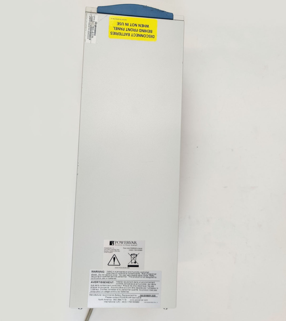 Ametek Powervar 800VA Uninterrupted Power Supply 720W UPS ABCE802-22 - 
