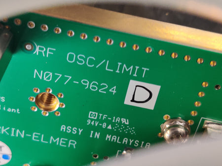 PerkinElmer N0775294 RF Oscillator Limit Assy N0779624 Issue D for Optima AVIO - 