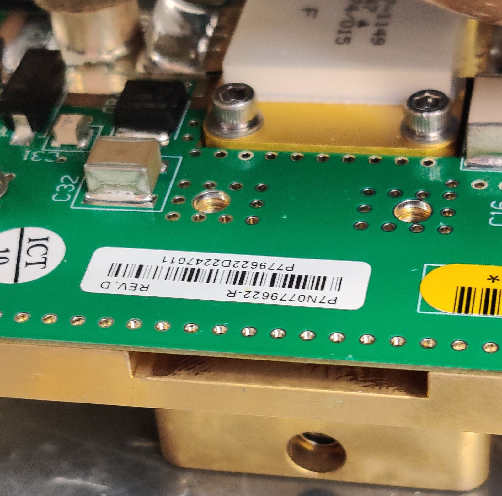 PerkinElmer N0775294 RF Oscillator Limit Assy N0779624 Issue D for Optima AVIO - 
