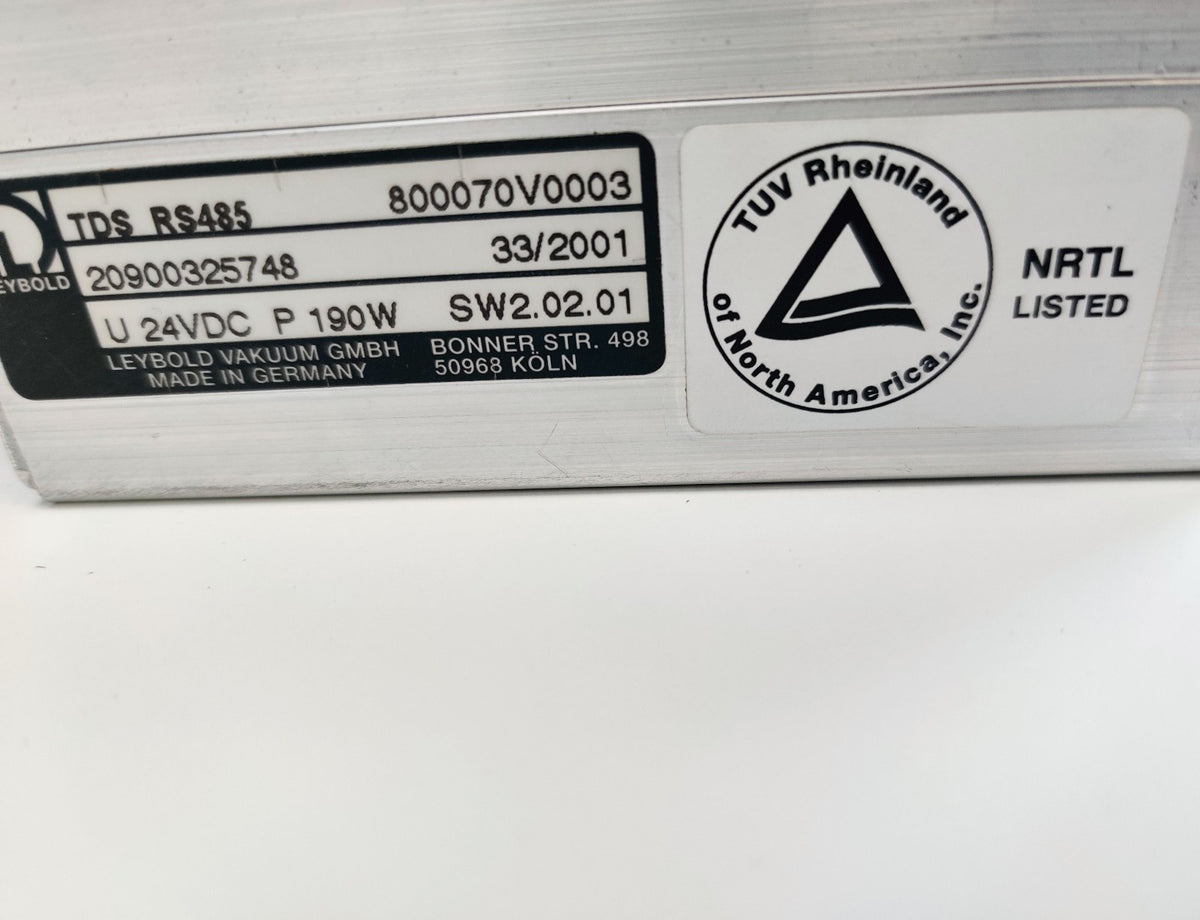 Leybold TW 220/150s Turbovac Turbo Pump w TDS RS485 Controller Thermo LCQ - 