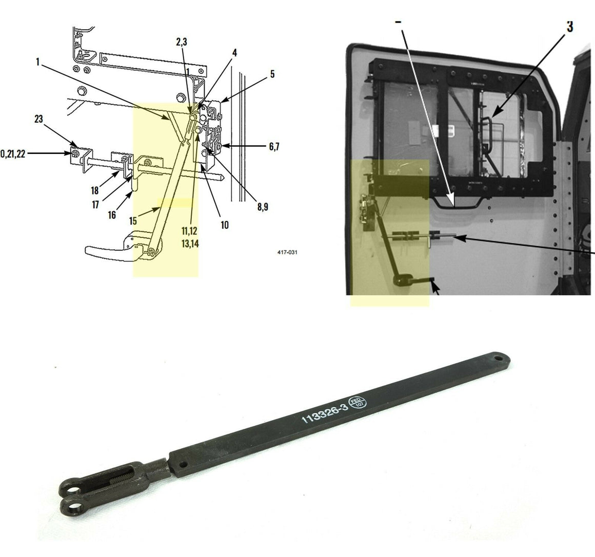 Hemtt M977 Mobility Truck Door Handle Assembly